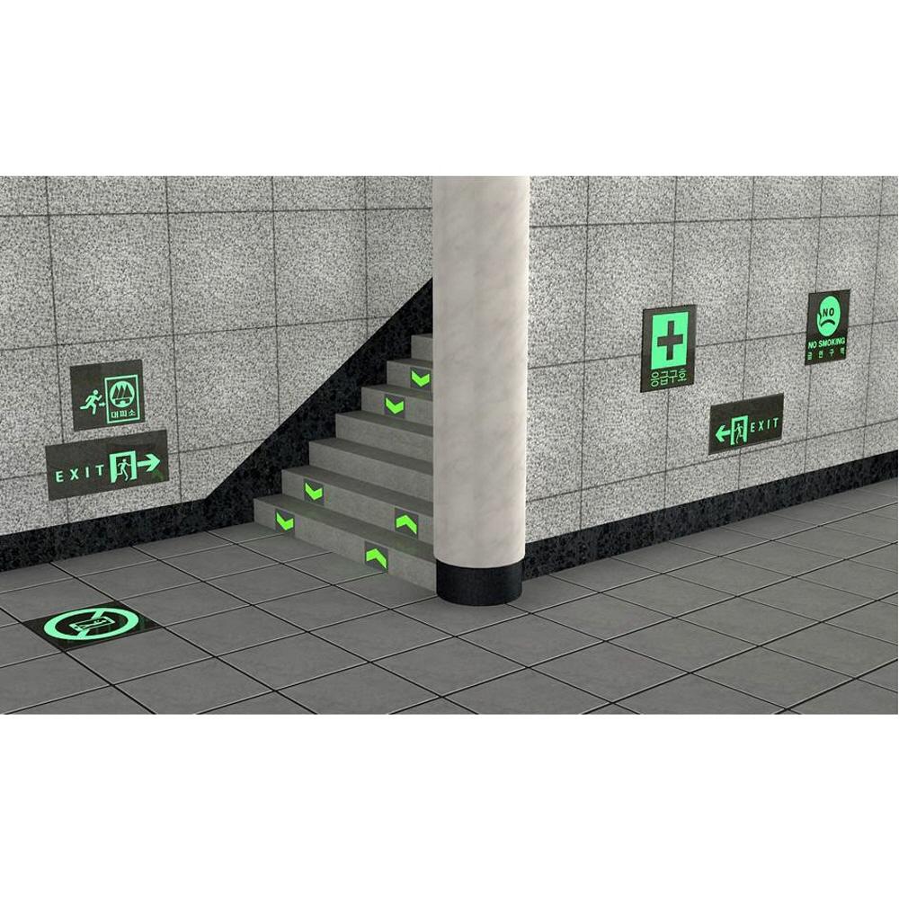 A direction board of luminous stone with a life line