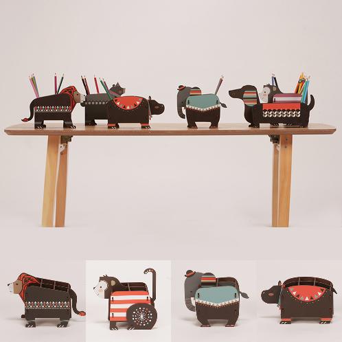 HIZOO Zoo Box Pencil Makeup Brush Pen Holder | Pencil Holder, animal shape toy, eco friendly product