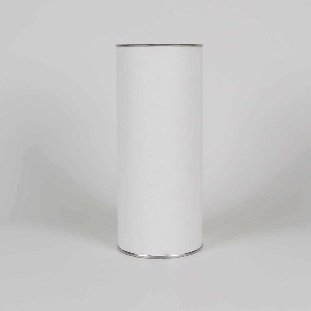 Tin-cap paper tube 83x200(White)_Tea Coffee Apparel Packing Box Cylinder Gift Box Wrapping Supplies