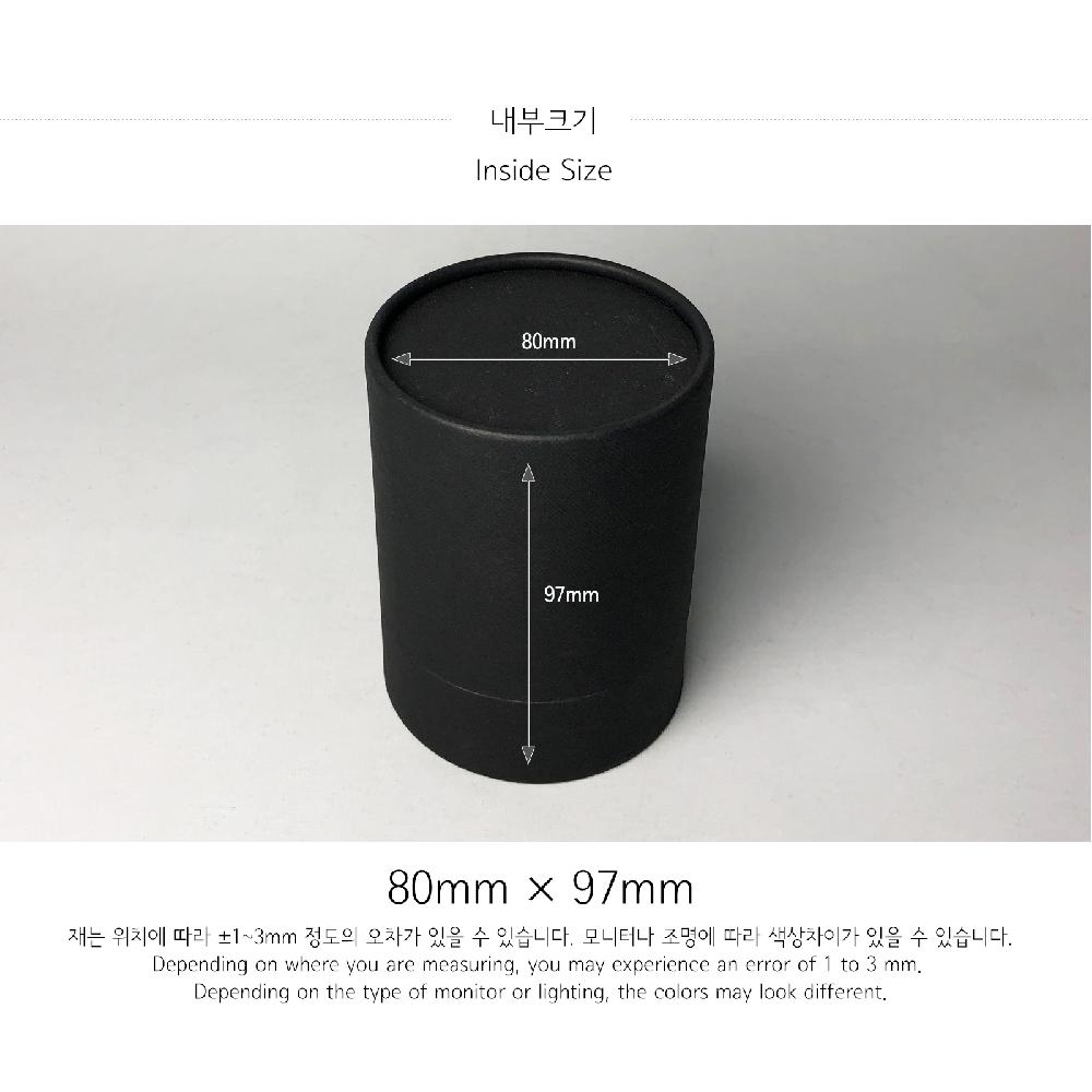 Candle paper tube 83x110(Black)Candle Fragrance Packing Boxes Cylinder Gift Boxes Wrapping Supplies