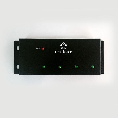 5V USB compatible devices,  automatic self-power status monitoring 4Port Smart Charger Slim