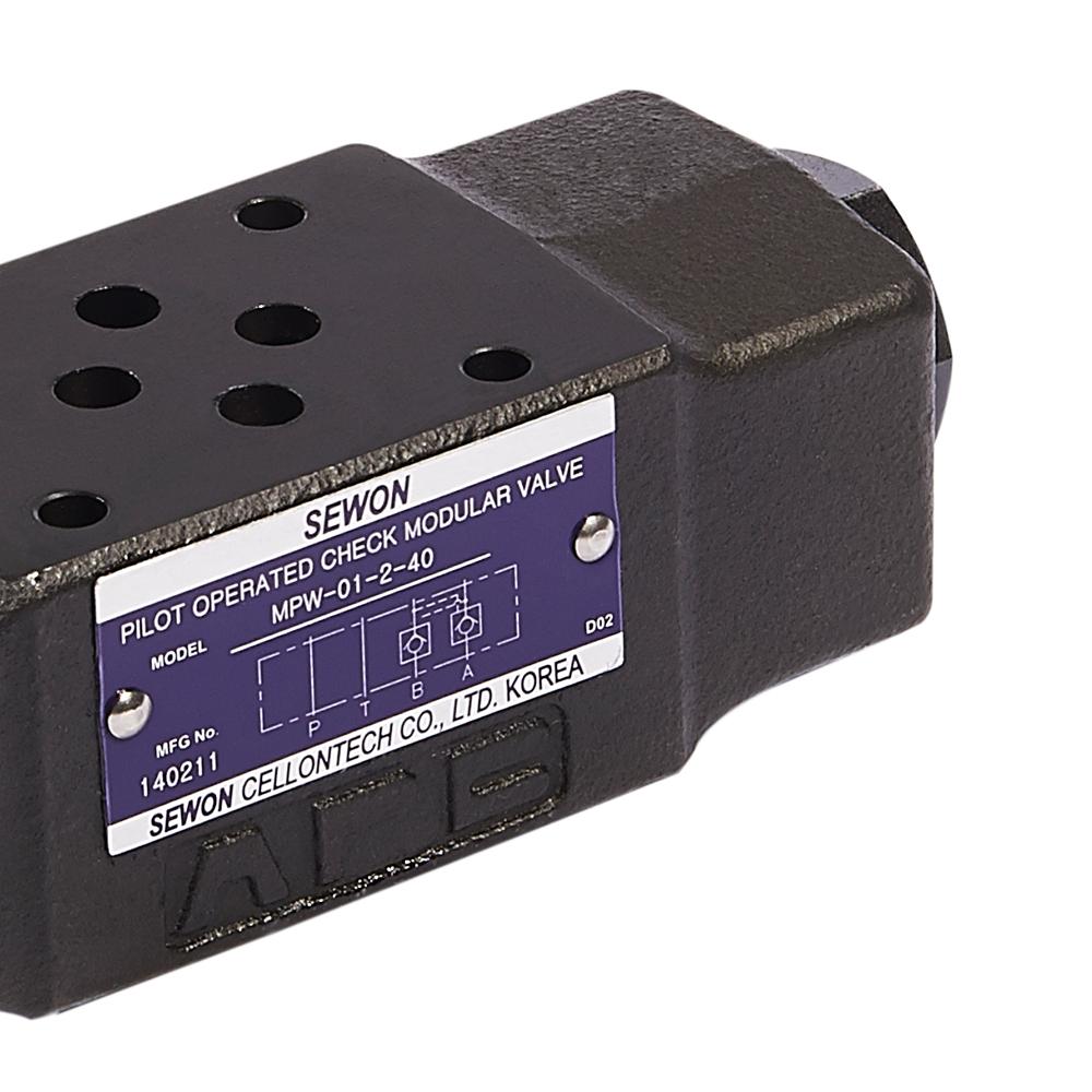 PILOT OPERATED CHECK MODULAR VALVE