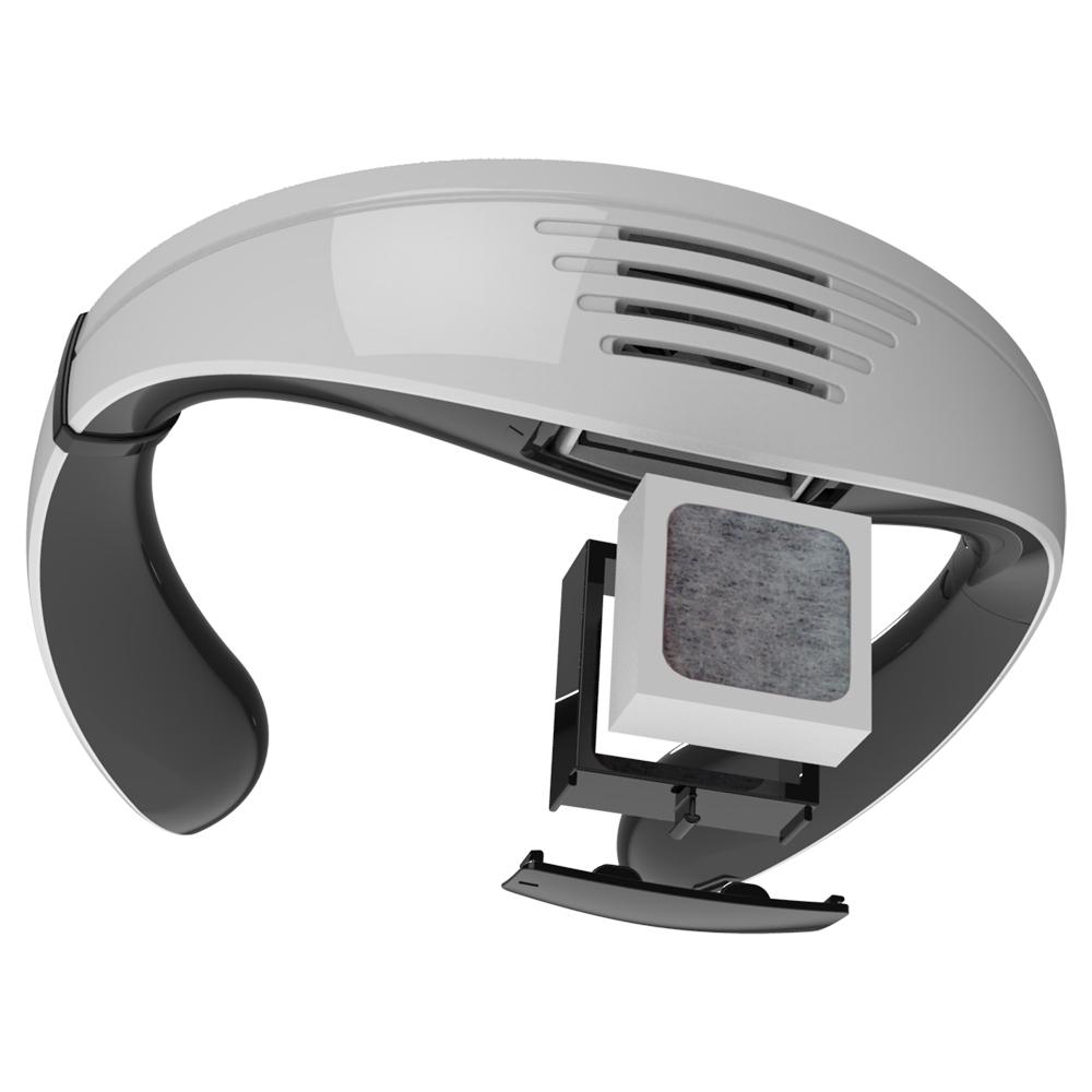 EOS Convenient Wearable Type Portable Air Purifier ( White & Orange )