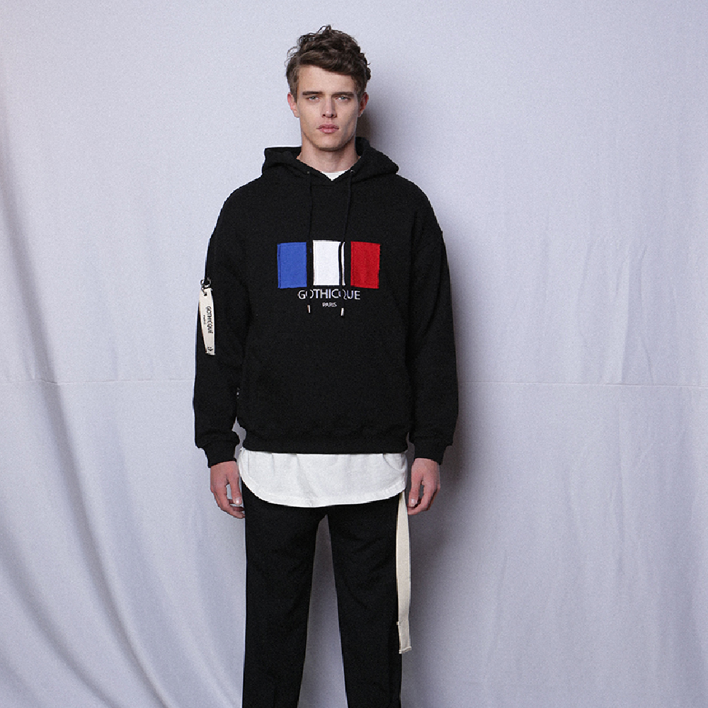 GOTHICQUE’s France Patchwork Hoodie