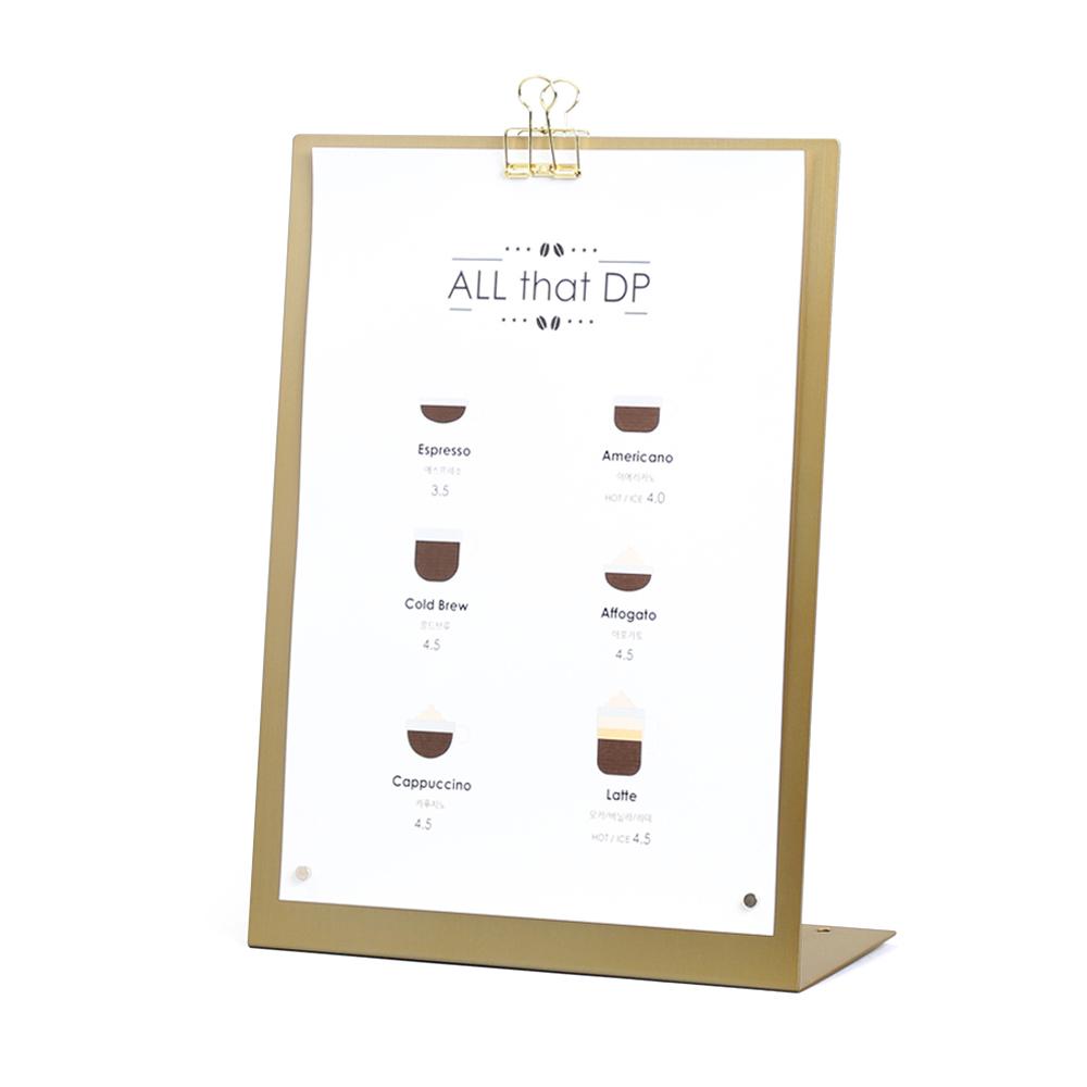 BONES A4 Stand POP Metal Menu Pad