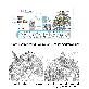 detail image2 Dream Sky Lovely-Map Decorative Coloring Painting DIY Paper City Map - London