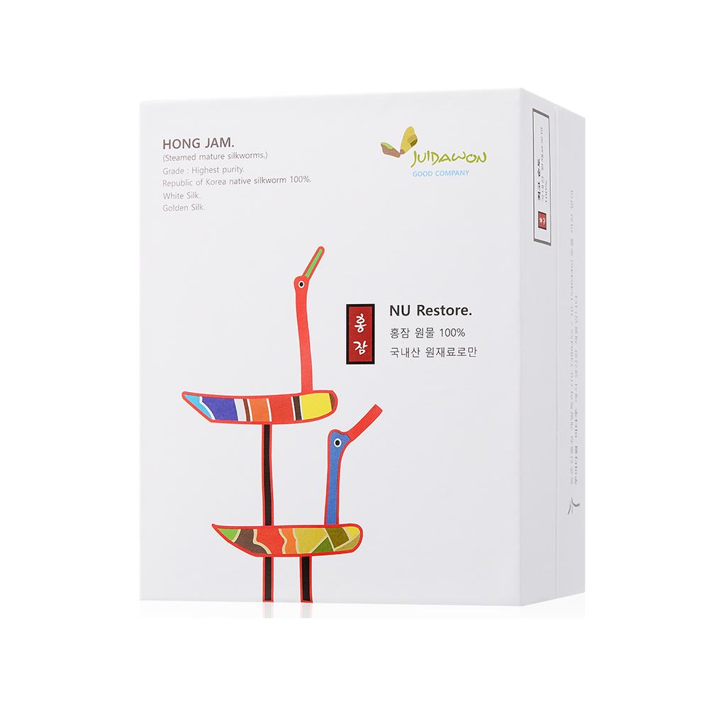 NU RESTORE (Steamed mature silkworm,  Golden silk)