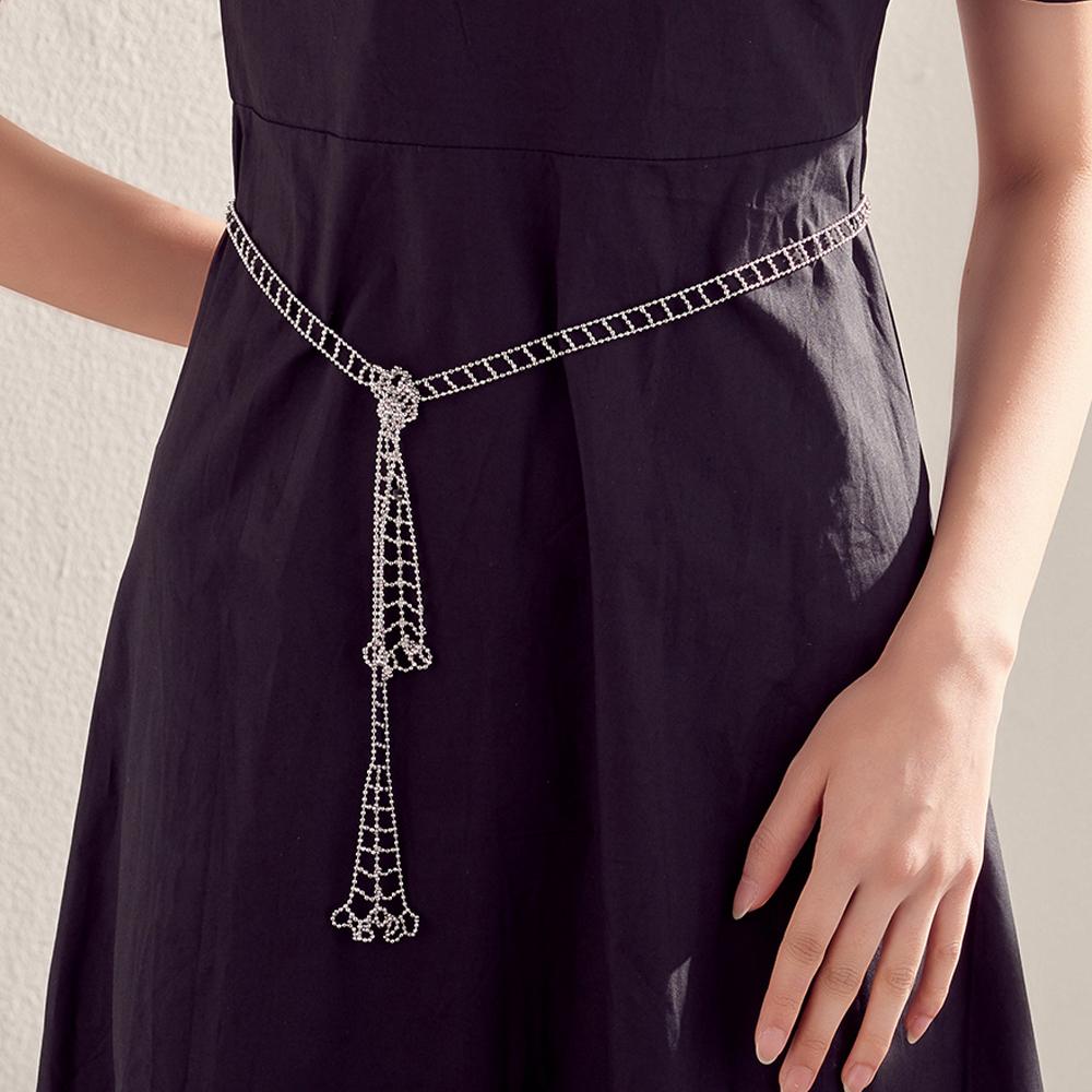 Silver embroidery crafted Scarf Necklaces : K151