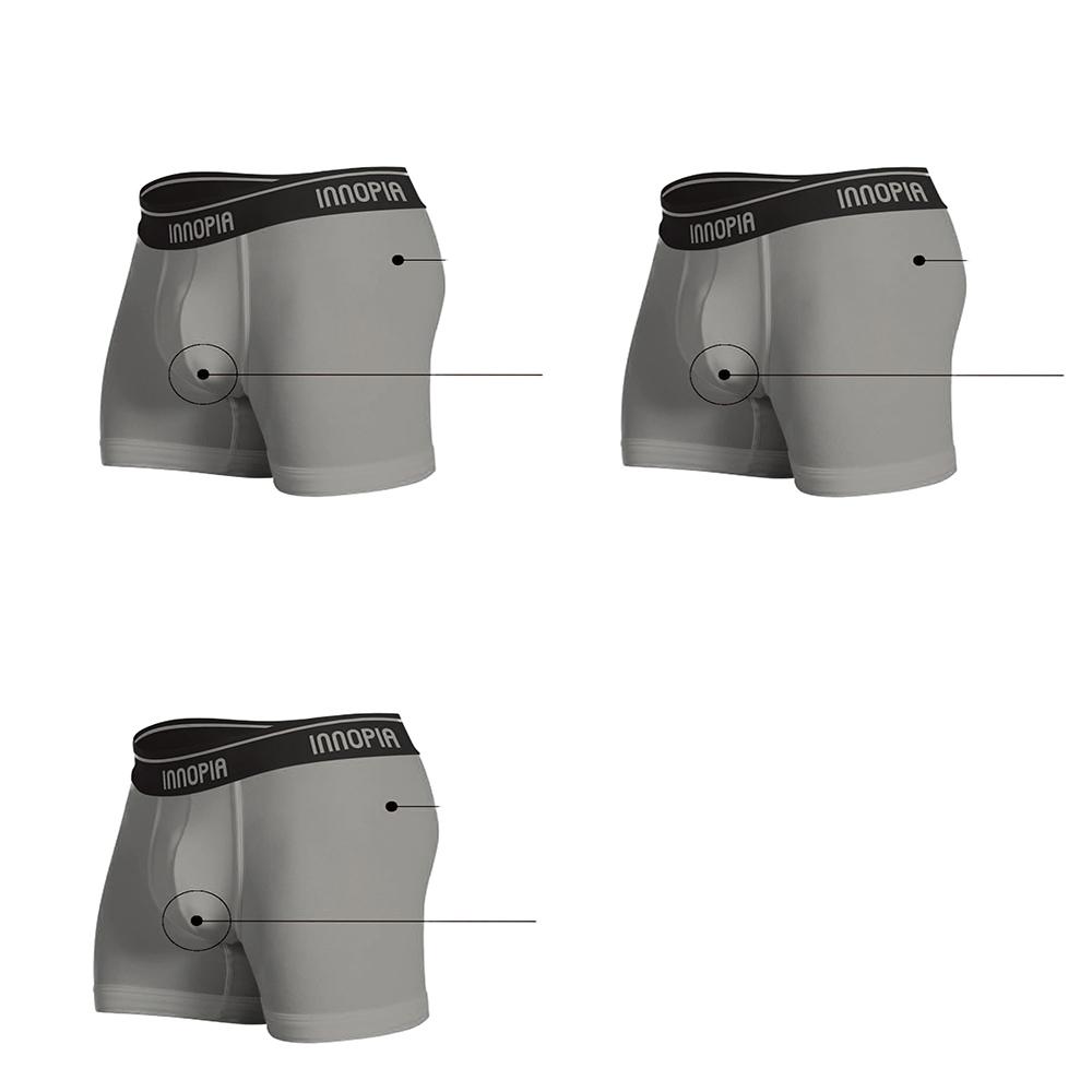functional underwear for promoting male health (3D detachable male health panties) gray