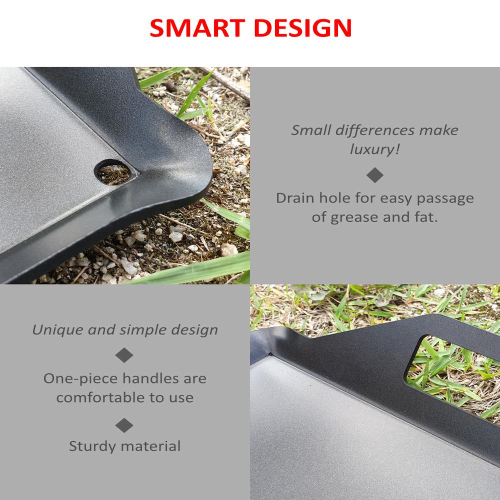 Grill pan GNC 380 for camping, out door activity, cooking, BBQ, meat  and grill dish including pork