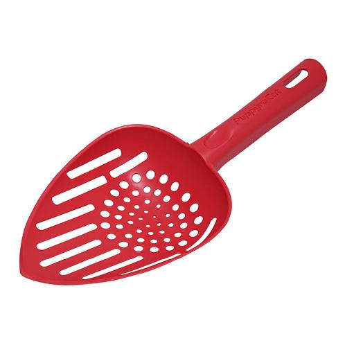 JMA&H Inc. Puppy rocket cat toilet sand shovel for time-saving, cinvenient, light and loose (red)