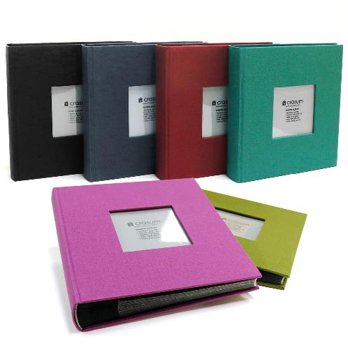 Fabric Frame Cover Photo Album 1UP, 5x7 50 Pockets (Forest)