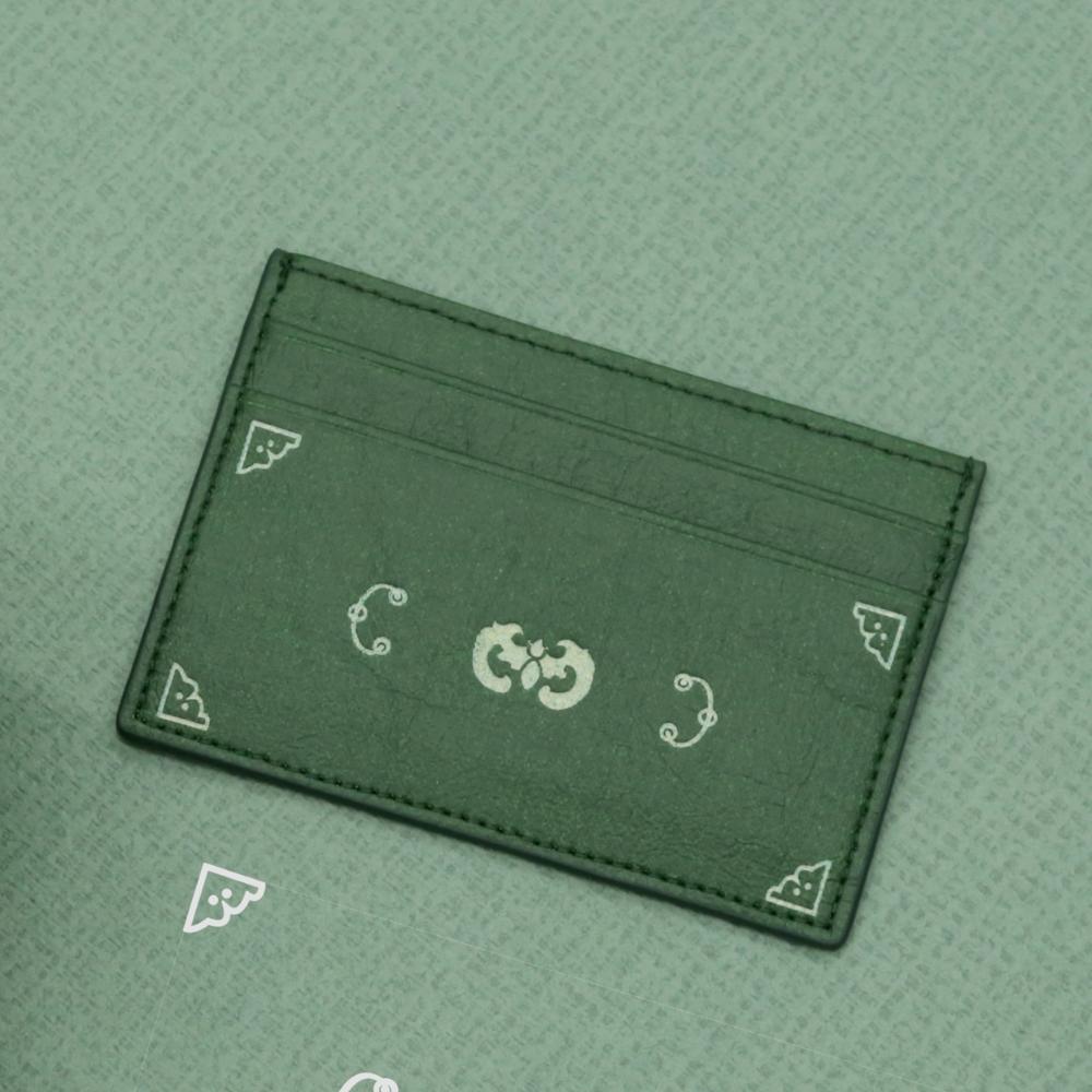 Bat pattern card wallet