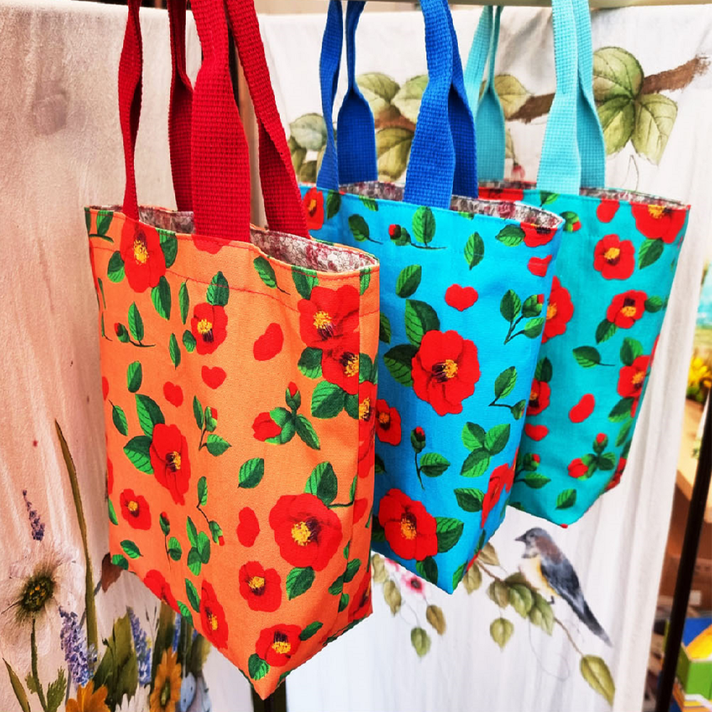 Camellia Pastel Mini Eco Bag