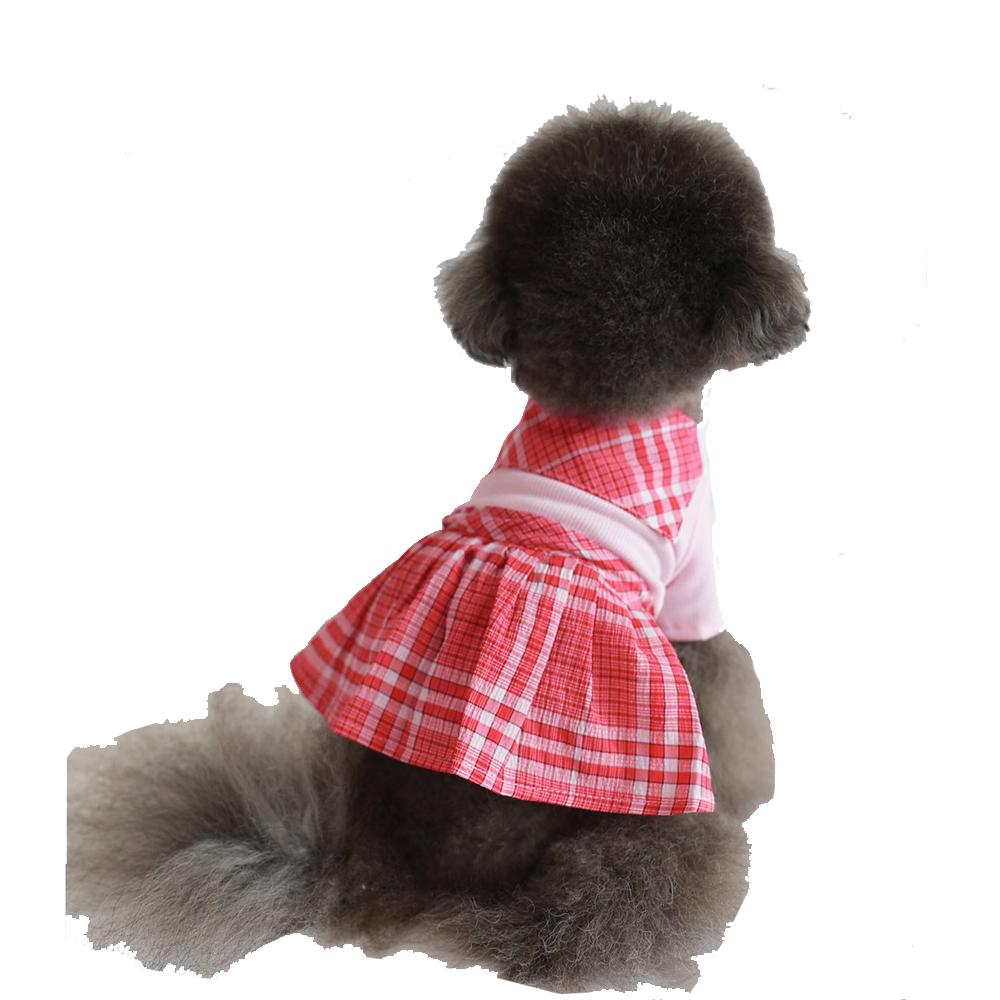 Rora Check Sailor One-piece (Red / S size)