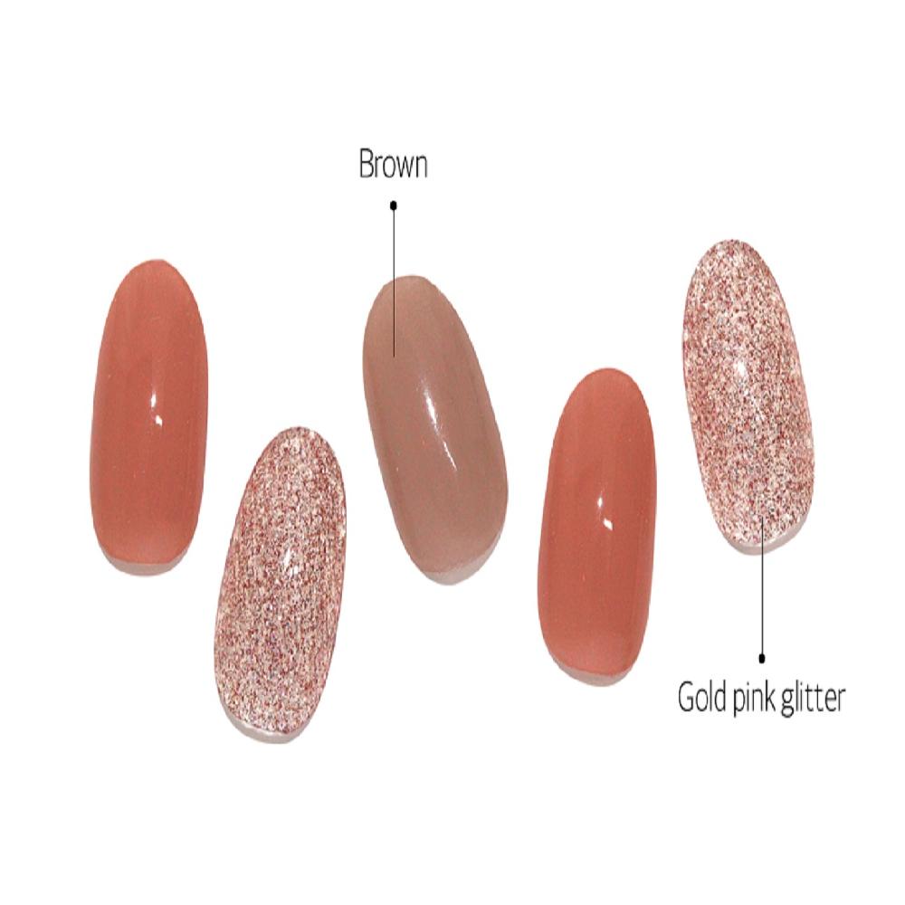 Semi-curing Gel Nail Sticker - Modern Time