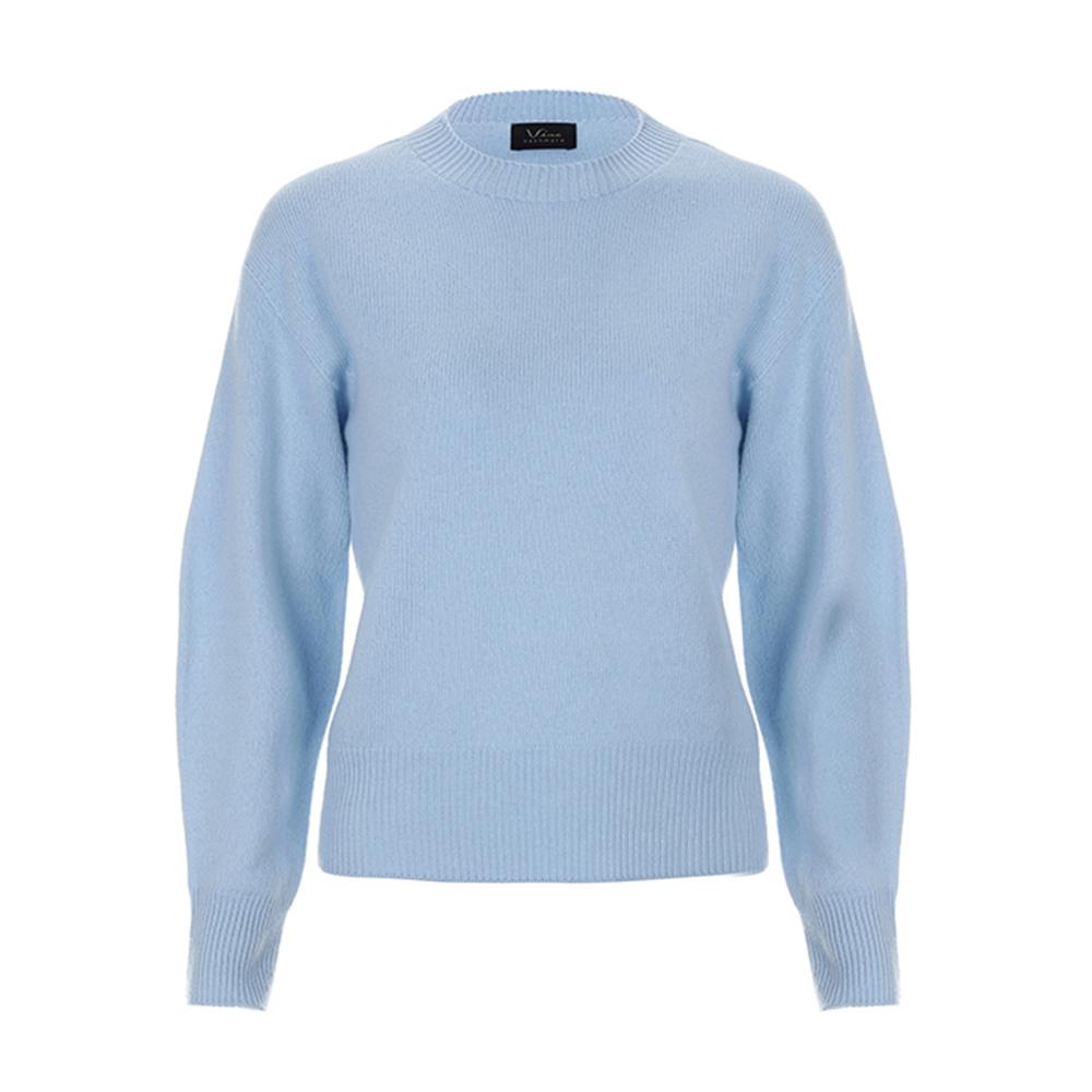 Premium Cashmere Round Neck Pullover(green, yellow, gray, purple, sky)