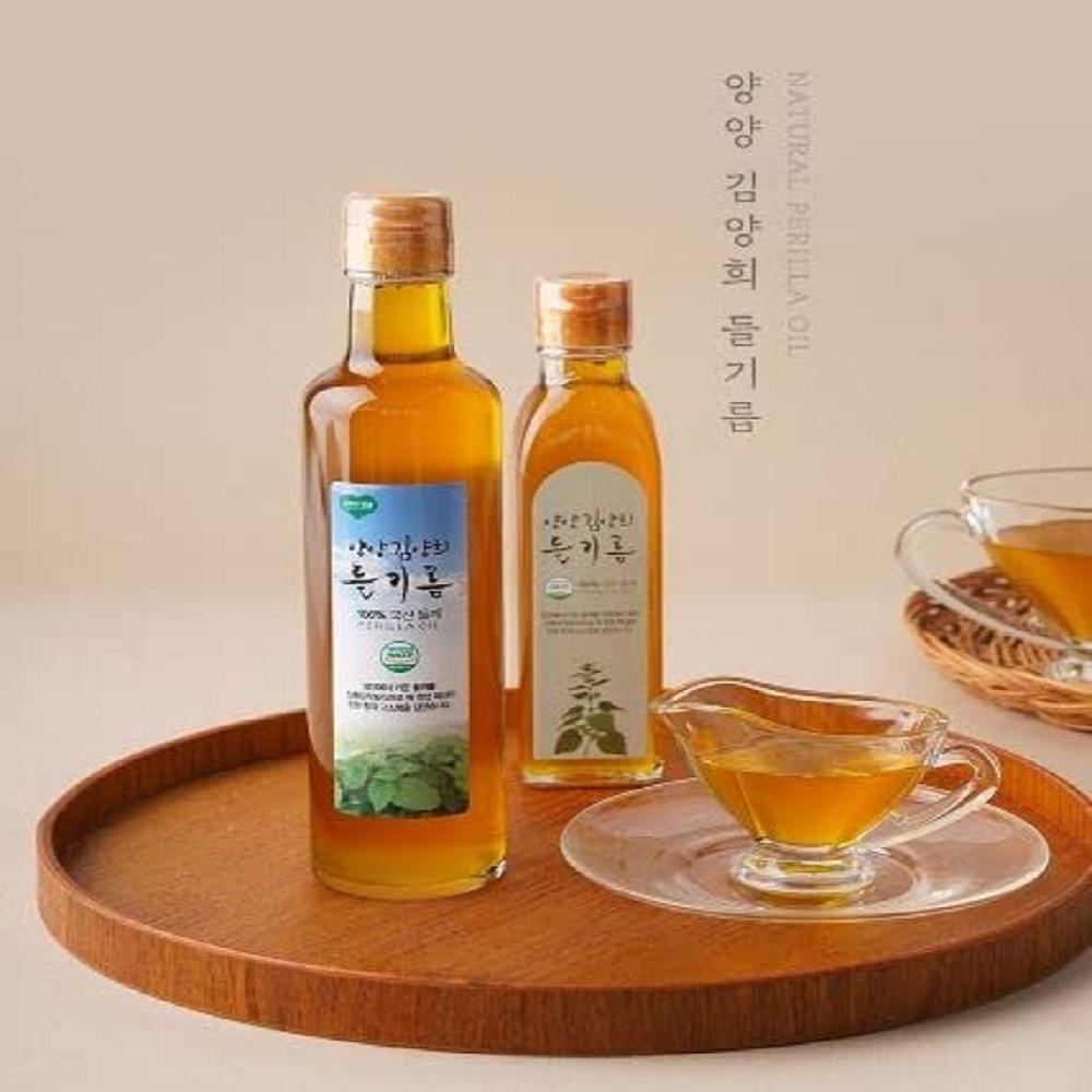 Yangyang Kim Yang Hee Premium Perilla Oil Cold Pressed 양양김양희 저온압착 들기름 180ml 6 Oz
