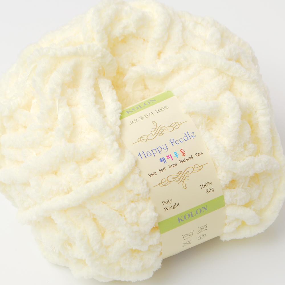 [Misoknit] Happy Poodle, Soft and Luxurious Knitting Yarn Set, Various Color, Easy Care Knit Yarn