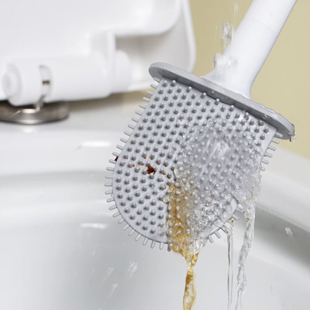 Lily Light Cheap Silicone Bathroom Brush Toilet Cleaner With Holder