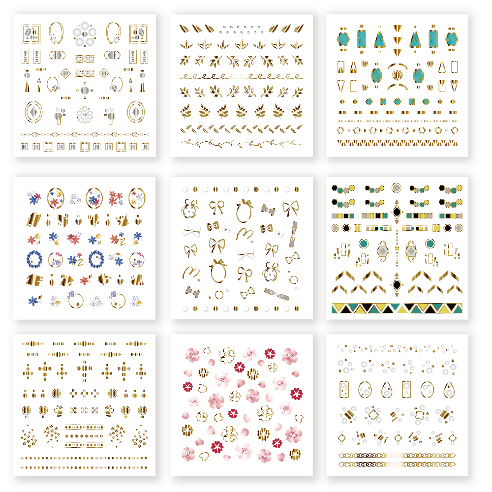 ggomi Nail Art Sticker Trendy Design 2D DIY Décor Easy Home Beauty Care OEM ODM Custom Salon Quality