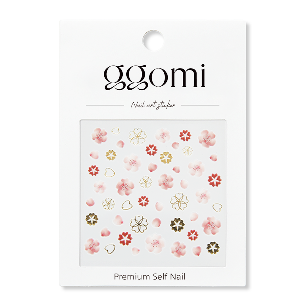 ggomi Nail Art Sticker Trendy Design 2D DIY Décor Easy Home Beauty Care OEM ODM Custom Salon Quality