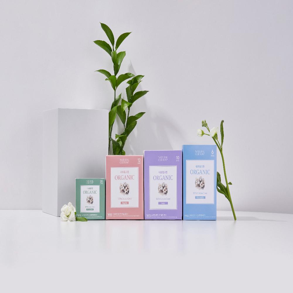 Natural Cotton Signature Organic Cotton Cover Panty Liners (Long, 20 Count x 4 Pack)